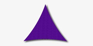 Voile d'ombrage sur mesure triangulaire Purple